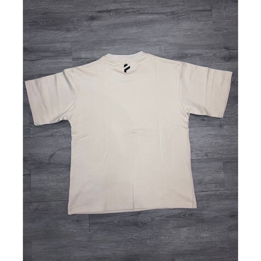 PHERO Atlas French Terry Boxy Drop Shoulder Graphic Tee Large Beige - Picture 5 of 5